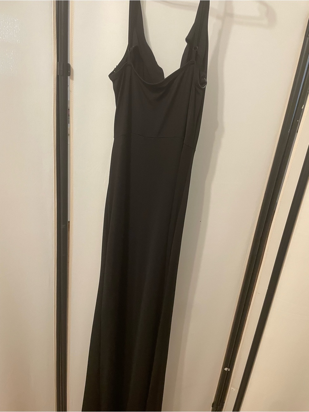 Elegant Black Maxi Dress - Classic Women's Slip Dress